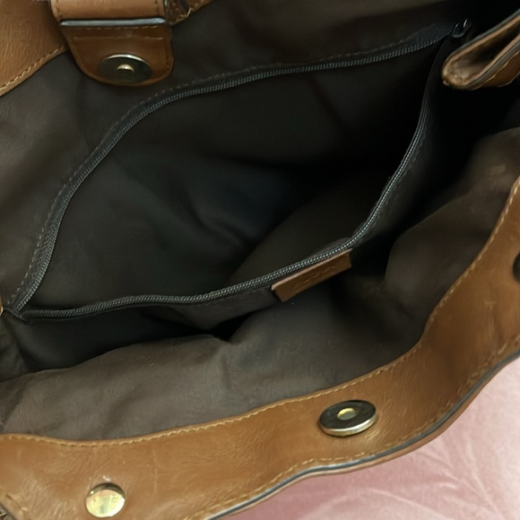 Gucci Sukey tote with brown leather trim
Length: 13.5" 
Height: 9.5"
Drop: 6" - Picture 7 of 10